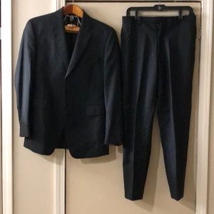Black 2-pc Wool Suit